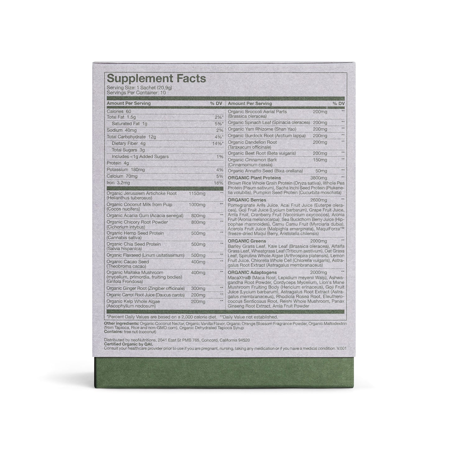 neoNutritions® Ultimate Foundation - Organic Superfood Powder for Daily Vitality